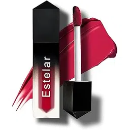 Estelar Liquid Matte Lipstick, Long Lasting Wear, Waterproof, Smudge Proof, Non Drying Formula, Contains Vitamin E and Jojoba Oil, Smooth Matte Finish, Vegan and Paraben Free, Shade Heartbreak, 4gm-picture-15