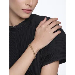 Estele Gold-Plated Hula Hoop Bracelet for Women-picture-11