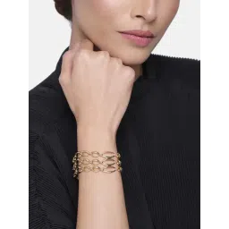 Estele Gold-Plated Multi Bubble Bracelet for Women-picture-28