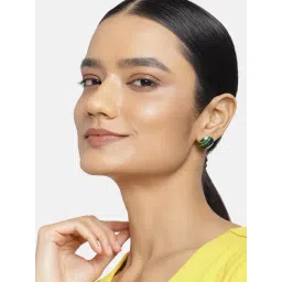 Estele Gold-Plated Multicolor Enamel Combo Stud Earrings for Women - Pack of 3-picture-31