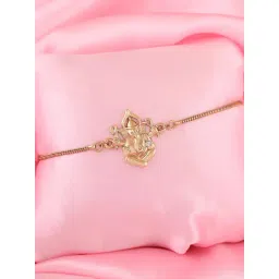 Estele Gold-Plated Sacred Ganapati Bracelet for Women-picture-36