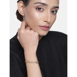 Estele Gold-Plated See-Saw Tennis Bracelet for Women-picture-14