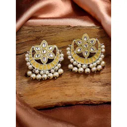 Estele Rhodium Plated Chandbalis Earrings-picture-42