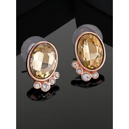 Estele Rose Gold-Plated Classic Studs Earrings-picture-20