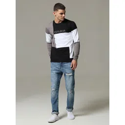 Estilocus Men Colourblocked Sweatshirt image 5