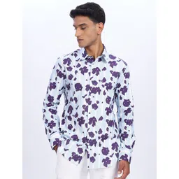 Eszett Floral Printed Long Sleeves Pure Cotton Shirt-picture-38