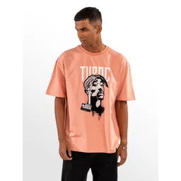 Eszett Men Graphic Printed Round Neck Cotton Oversized T-shirt-picture-31