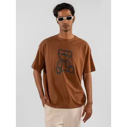 Eszett Men Graphic Printed Round Neck Cotton Oversized T-shirt-picture-32