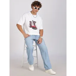 Eszett Men Graphic Printed Round Neck Cotton Oversized T-shirt-picture-10