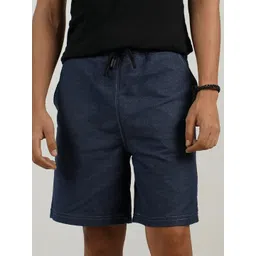 Eszett Men Relexed Fit Pure Cotton Denim Shorts With Rapid-Dry Technology-picture-17