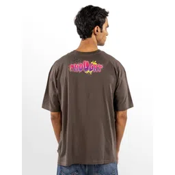Eszett Men Typography Printed Round Neck Cotton Oversized T-shirt-picture-35