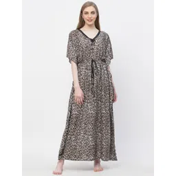 ETC Animal Printed Maxi Kaftan Nightdress-picture-28
