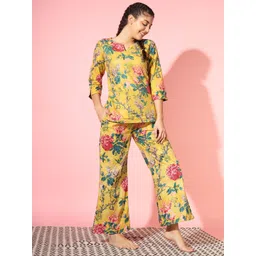 ETC Floral Printed Pure Cotton Night suit-picture-32