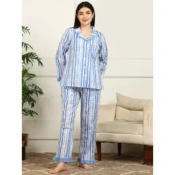 ETC lines Women Striped Night suits-picture-22