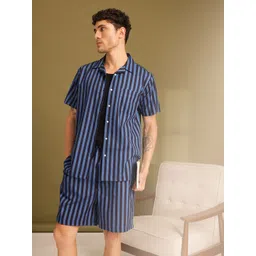 ETC Men Striped Pure Cotton Night Suit-picture-20