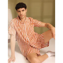 ETC Men Striped Pure Cotton Night Suit-picture-30