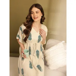 ETC Paisley Printed Kaftan Style Nightdress-picture-22