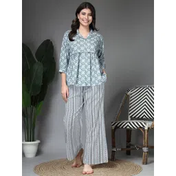 ETC Women Ethnic Motifs Printed Night suit-picture-40