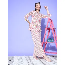 ETC Women Floral Printed Cotton Night Suit-picture-38