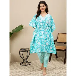 ETC Women Floral Printed Night suit-picture-36