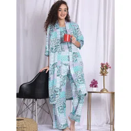 ETC Women Floral Printed Night suit-picture-36