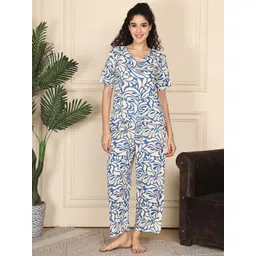 ETC Women Floral Printed Night suit-picture-35