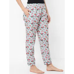 ETC Women Pack Of 2 Printed Mid-Rise Lounge Pants-picture-39