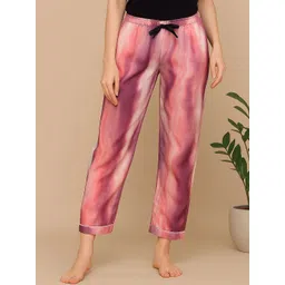 ETC Women Pack Of 2 Printed Mid-Rise Straight Lounge Pants image 2