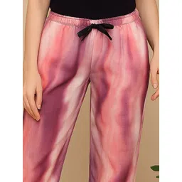 ETC Women Pack Of 2 Printed Mid-Rise Straight Lounge Pants image 3