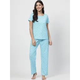ETC Women Printed Pure Cotton Night suit-picture-37