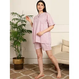 ETC Women Striped Printed Night suit-picture-14