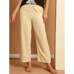 ETC Women Striped Pure Cotton Parallel Lounge Pants-picture-40