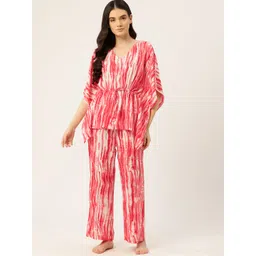 ETC Women Tie & Dye Printed Night suit-picture-39