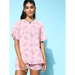 etc x beebelle beebelle Floral Printed Pure Cotton Night Suit-picture-24