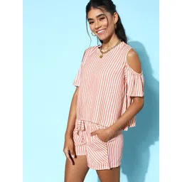 etc x beebelle beebelle Striped Round Neck Night Suit-picture-30