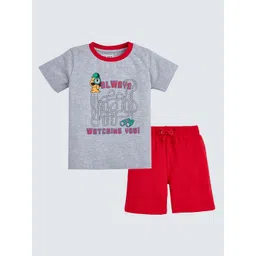 ETCHED DESIGN Boys Printed T-shirt with Shorts-picture-25