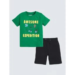 ETCHED DESIGN Boys Printed T-shirt with Shorts-picture-26