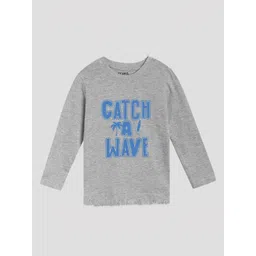 ETCHED DESIGN Boys Typography Printed Applique T-shirt-image-16