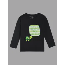 ETCHED DESIGN Boys Typography Printed V-Neck Raw Edge T-shirt-image-21