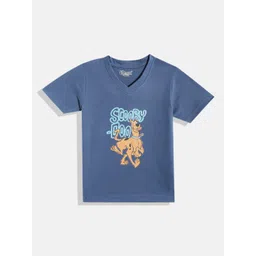 Eteenz Kids Boys Scooby Doo Printed V-Neck T-Shirt-picture-14