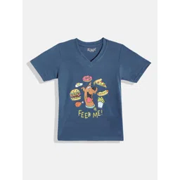 Eteenz Kids Boys Scooby Doo Printed V-Neck T-Shirt-picture-20