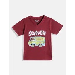 Eteenz Kids Boys Scooby Doo Printed V-Neck T-Shirt-picture-18