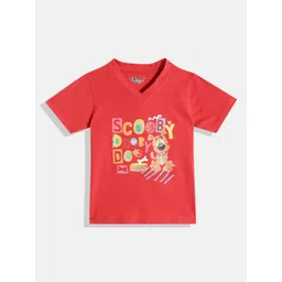 Eteenz Kids Boys Scooby Doo Printed V-Neck T-Shirt-picture-19