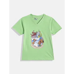 Eteenz Kids Boys Scooby Doo Printed V-Neck T-Shirt-picture-16