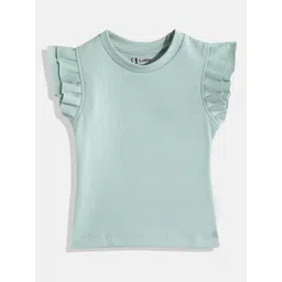 Eteenz Kids Girls Flutter Sleeve Top-picture-26