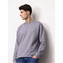 ether Drop-Shoulder Sleeves Pure Cotton Relaxed Fit Sweatshirt-picture-19