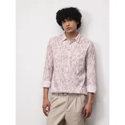 ether Floral Print Pure Cotton Longline Casual Shirt-picture-38