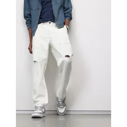 ether Men Slash Knee Baggy Jeans-picture-30