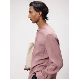ether Pure Cotton Crinkled Relaxed Shirt-picture-17