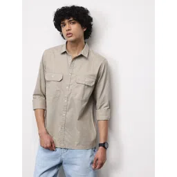 ether Pure Cotton Longline Casual Shirt-picture-22
